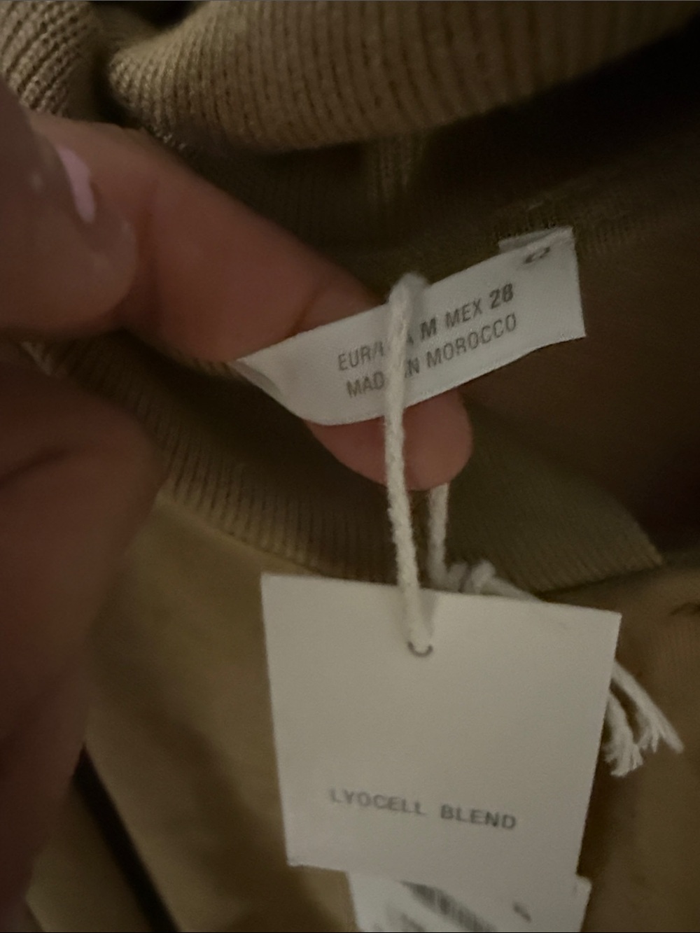 Zara Tan Button Polo Top - Picture 3 of 8